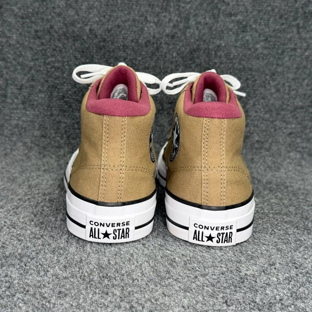 Converse Malden Street Casual Sneakers Men's 10 Tan Canvas Mid Chuck Taylor Shoe - Picture 5 of 12